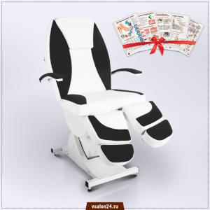 Фото - Педикюрно-косметологическое кресло Нега (3 электромотора) поворотное 360 градусов