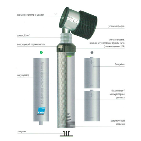 Фото - Дерматоскоп KaWe ЕВРОЛАЙТ D30 2.5В РУ0