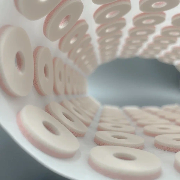 Пластырь-разгрузка в форме круга ROUND CUSHIONS, на двухслойной пенолатексной основе, розовый-беже (S - 153 шт. упак F-00023-98G)