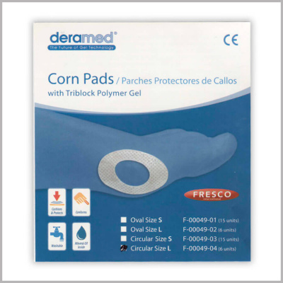 Мозольные подушечки - круглые Fresco Deramed Corn Pads Round (L, 6 шт. (F-00049-04Z))