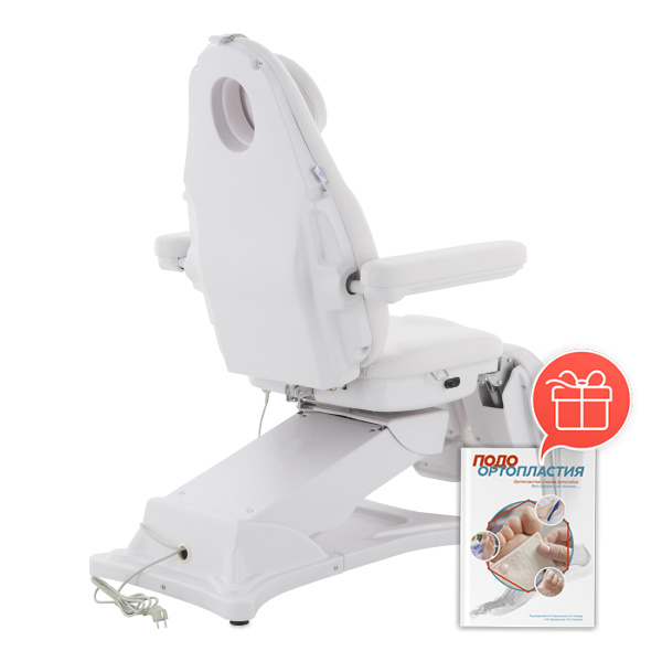 Фото - Педикюрное кресло электрическое MED-MOS ММКП-3 (КО-195DP) с ножной педалью и пультом управления (Массажное кресло)