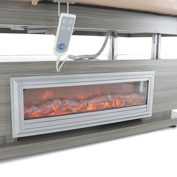 Фото - Массажный стол (кресло) электрический MED-MOS ММКМ-2 (КО-154Д) с панелью «камин»