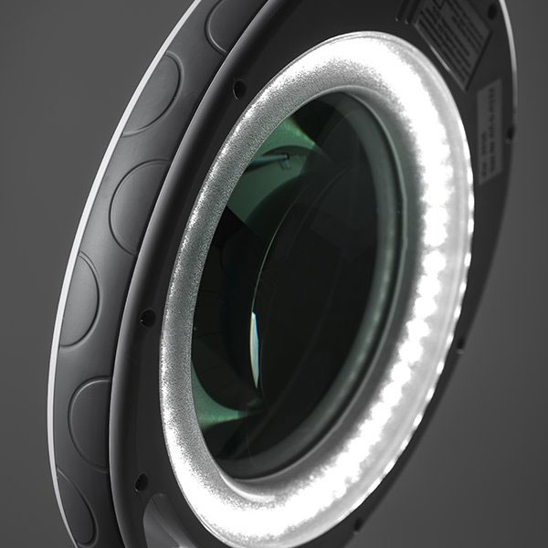 Фото - Лампа-лупа "АтисМед ЛЛ-5" бестеневая (5 диоптрий, светодиодная) на передвижной стойке