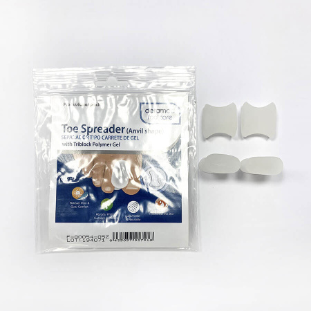 Разделитель пальцев толстый(в виде наковальни) Deramed Toe Spreader (Anvil shape) 4 шт. в упак. (L (F-00054-05Z))