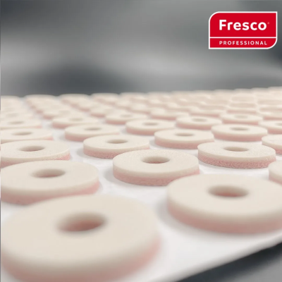 Пластырь-разгрузка в форме круга ROUND CUSHIONS, на двухслойной пенолатексной основе, розовый-беже (S - 153 шт. упак F-00023-98G)